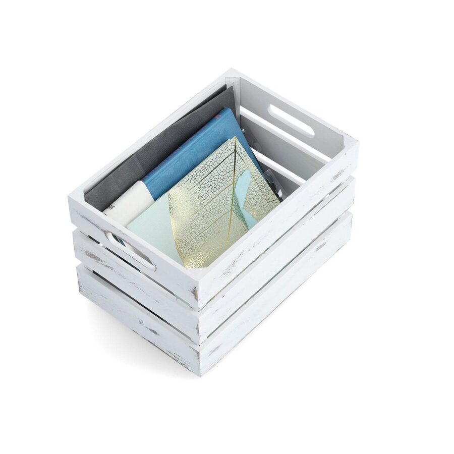 Aufbewahrungskiste "Vintage weiß", Holz – Ansicht 2