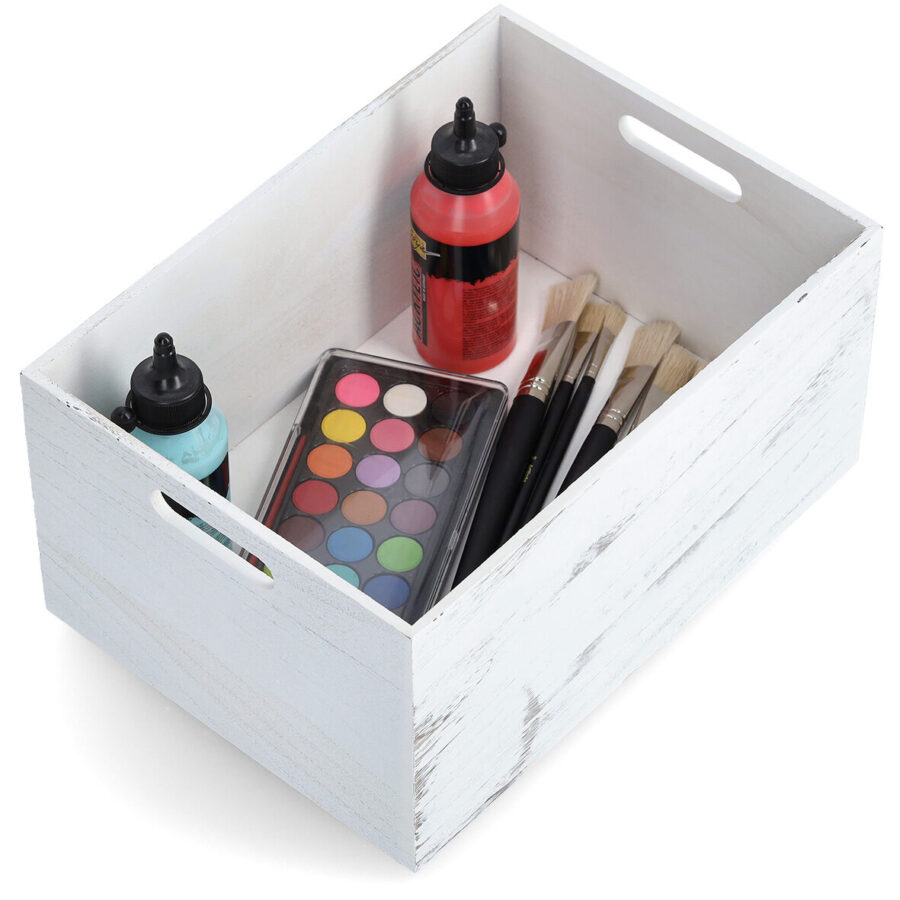 Aufbewahrungskiste "Rustic weiß", Holz – Ansicht 3