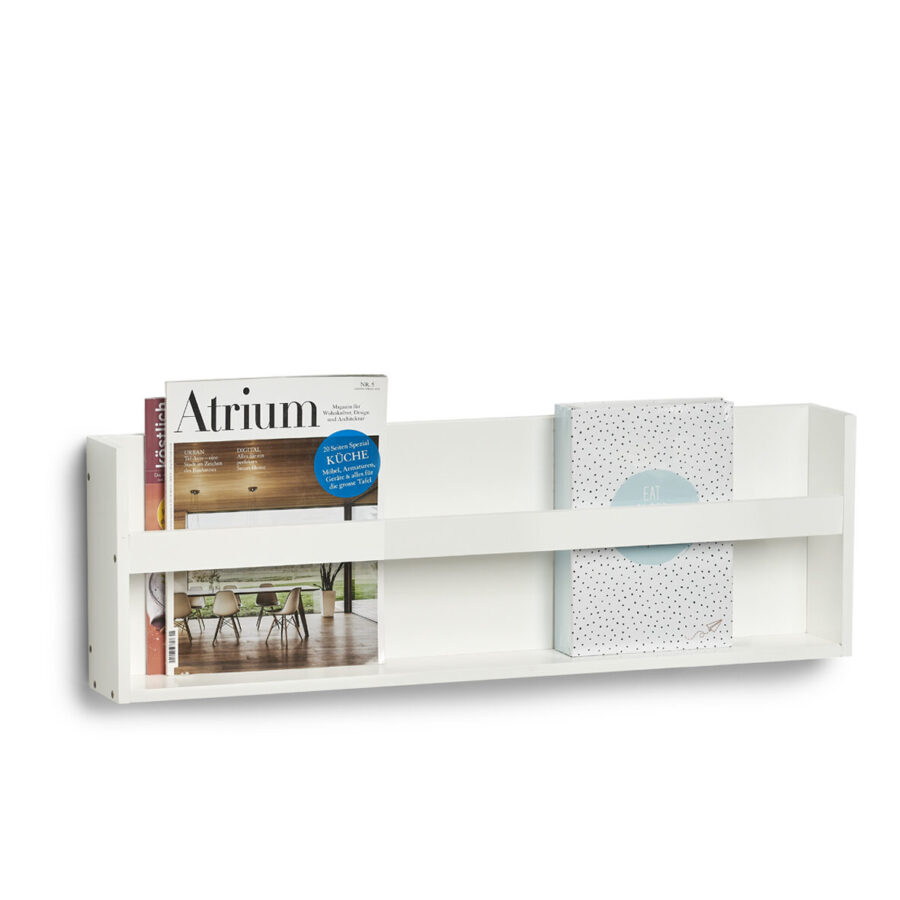 Wandregal, MDF, weiß – Ansicht 3