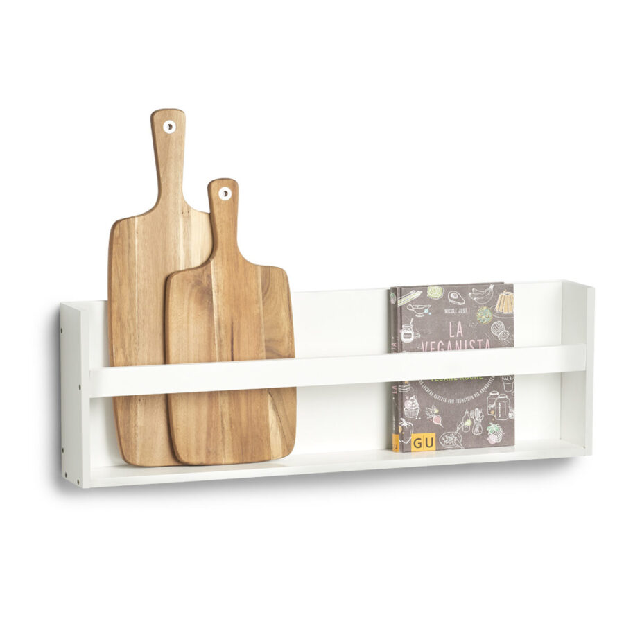 Wandregal, MDF, weiß – Ansicht 4