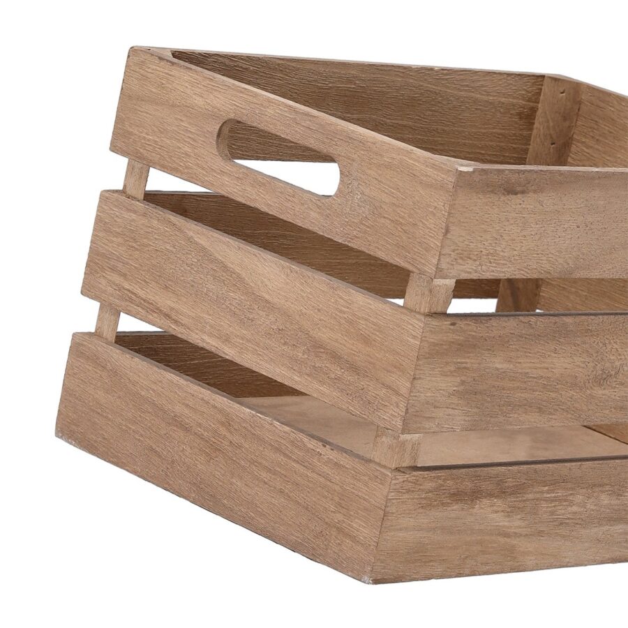 Aufbewahrungskiste "Vintage", Holz, braun – Ansicht 5