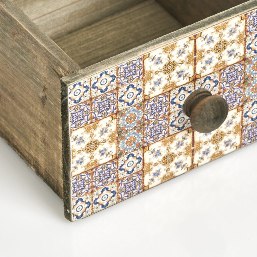 Schubladenbox "Mosaik", Holz – Ansicht 3