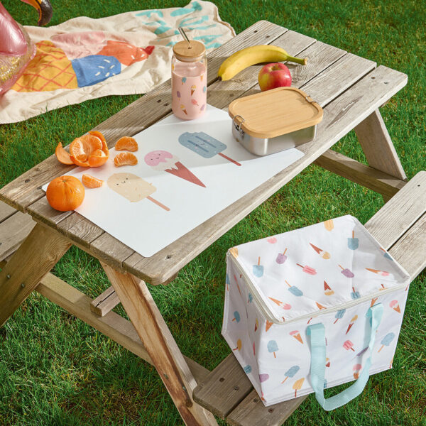 Kühltasche "Ice cream", Polyester/Kunststoff, weiß – Lifestyle 1