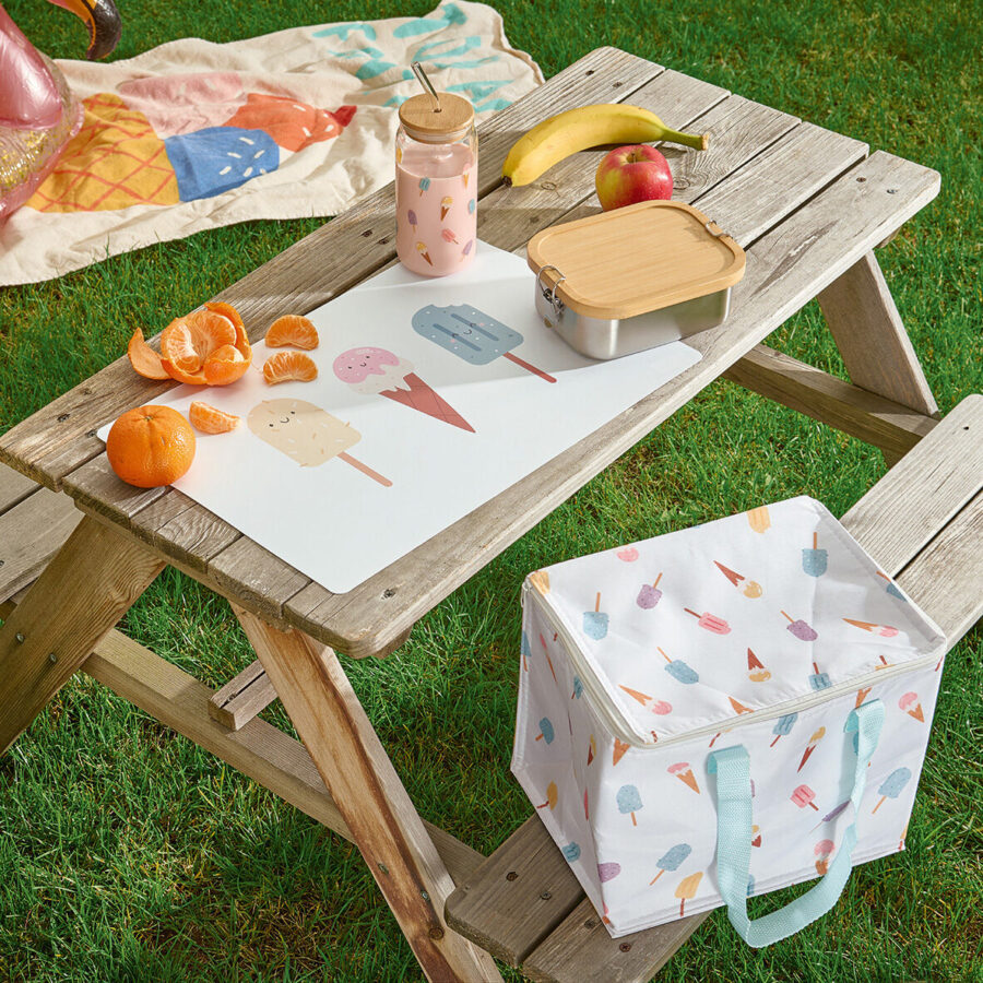 Kühltasche "Ice cream", Polyester/Kunststoff, weiß – Lifestyle 1