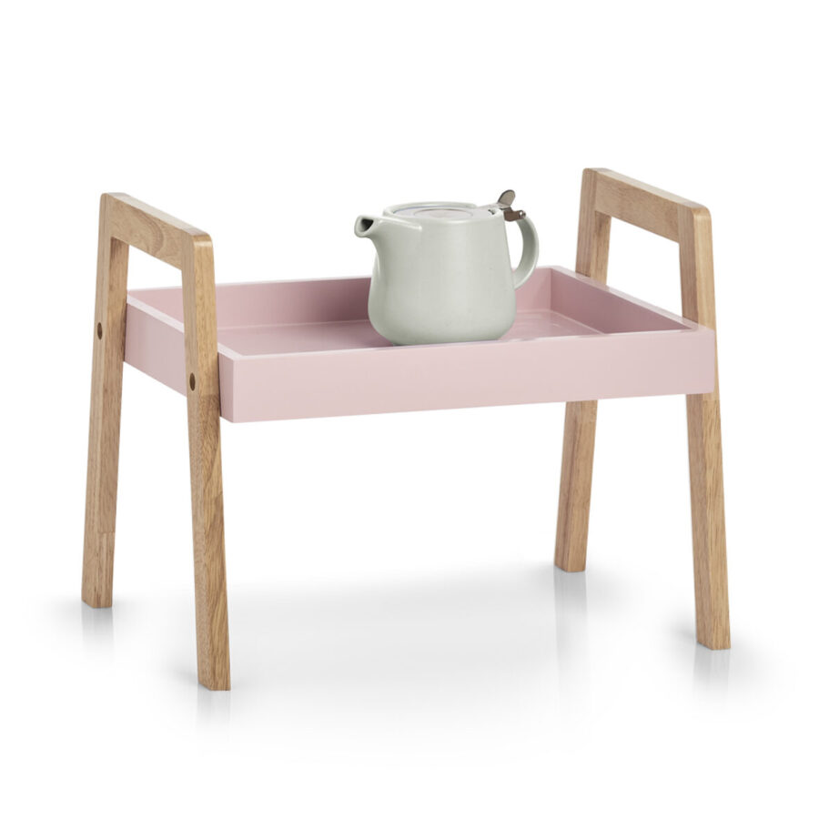 Stapelregal, Holz/MDF, rosa – Ansicht 4