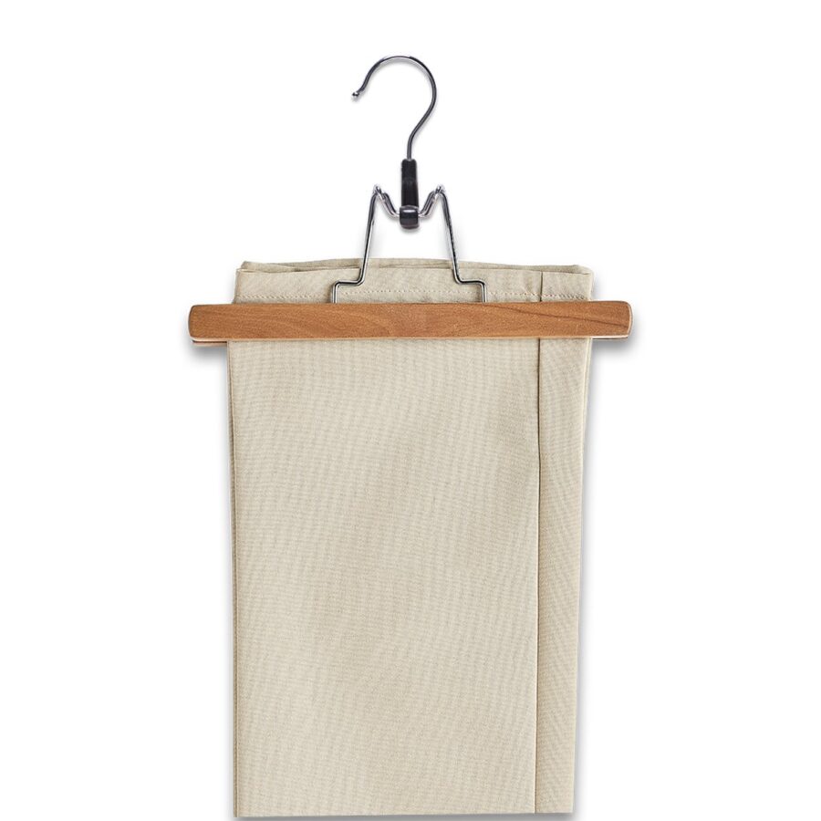 Hosenklemmbügel-Set, 3-tlg., Holz – Ansicht 3