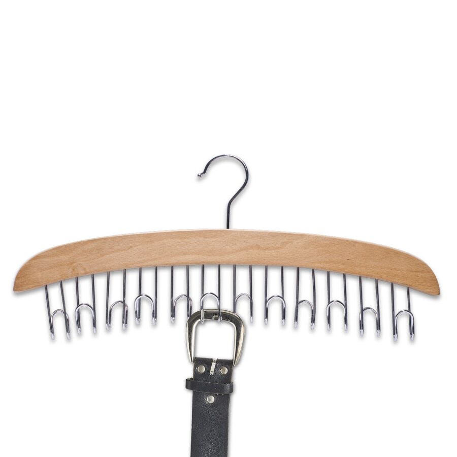 Gürtelhalter, Buche/Metall verchromt – Ansicht 2