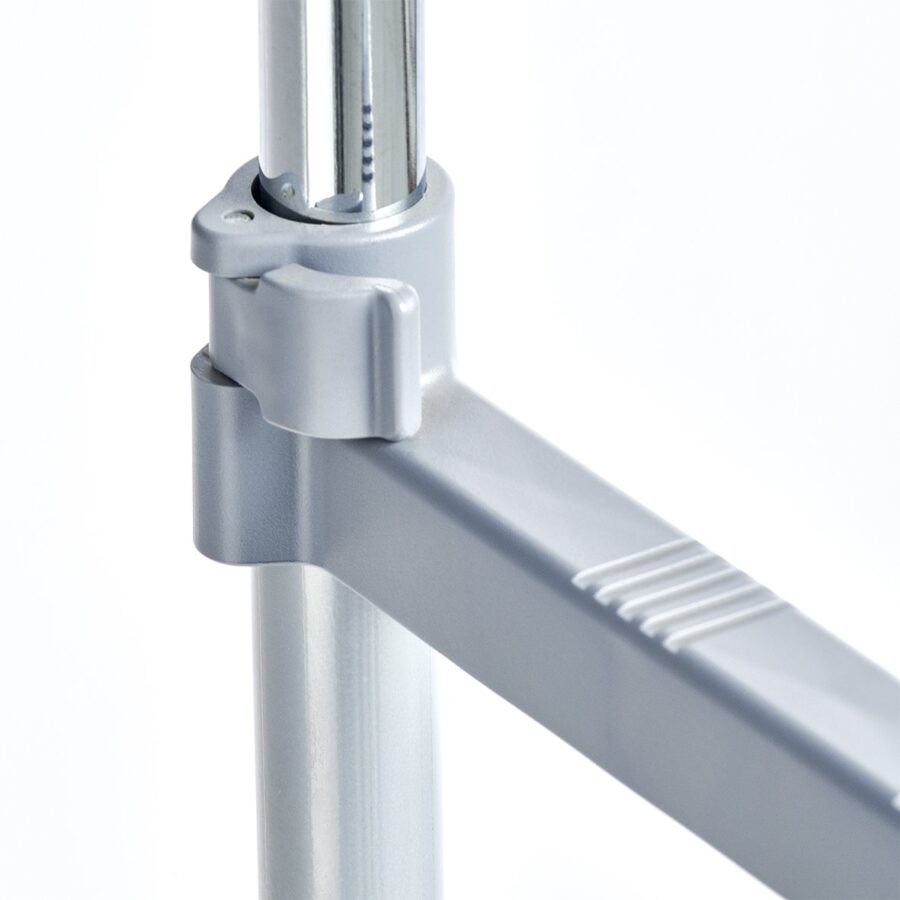 Rollkleiderständer, 2-stufig, Metall/Kunststoff – Ansicht 3