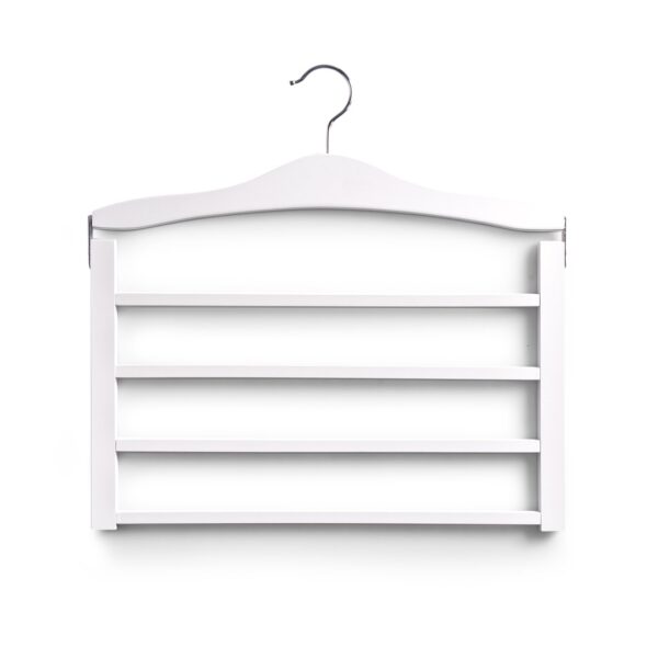 Mehrfach-Hosenbügel, Buche, weiß