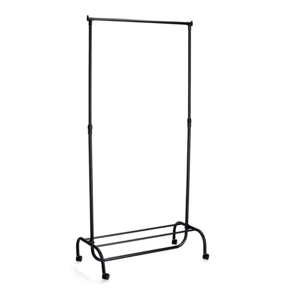 Rollkleiderständer, Metall/Kunststoff, schwarz