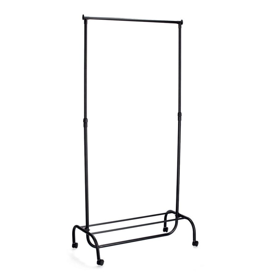 Rollkleiderständer, Metall/Kunststoff, schwarz