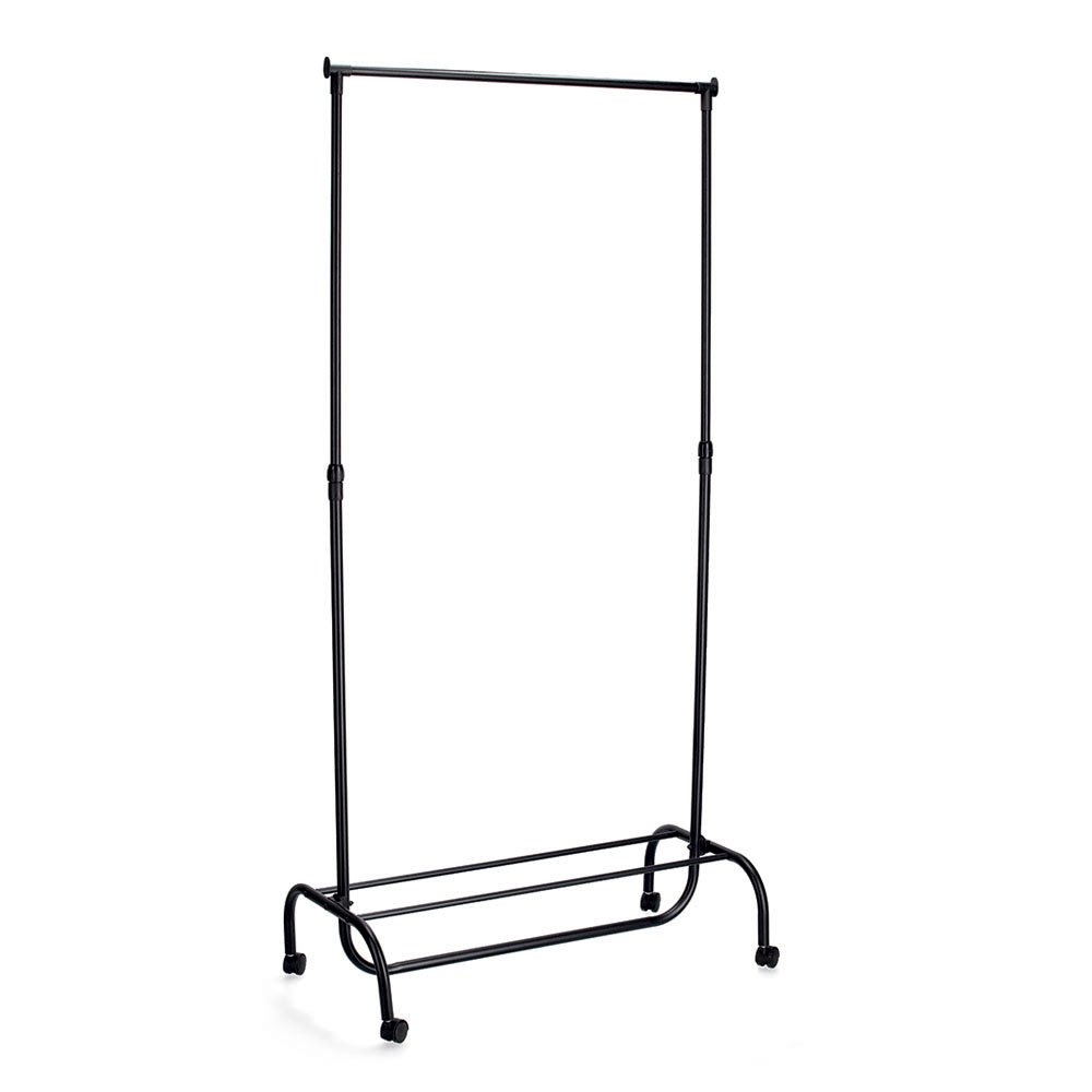 Rollkleiderständer, Metall/Kunststoff, schwarz