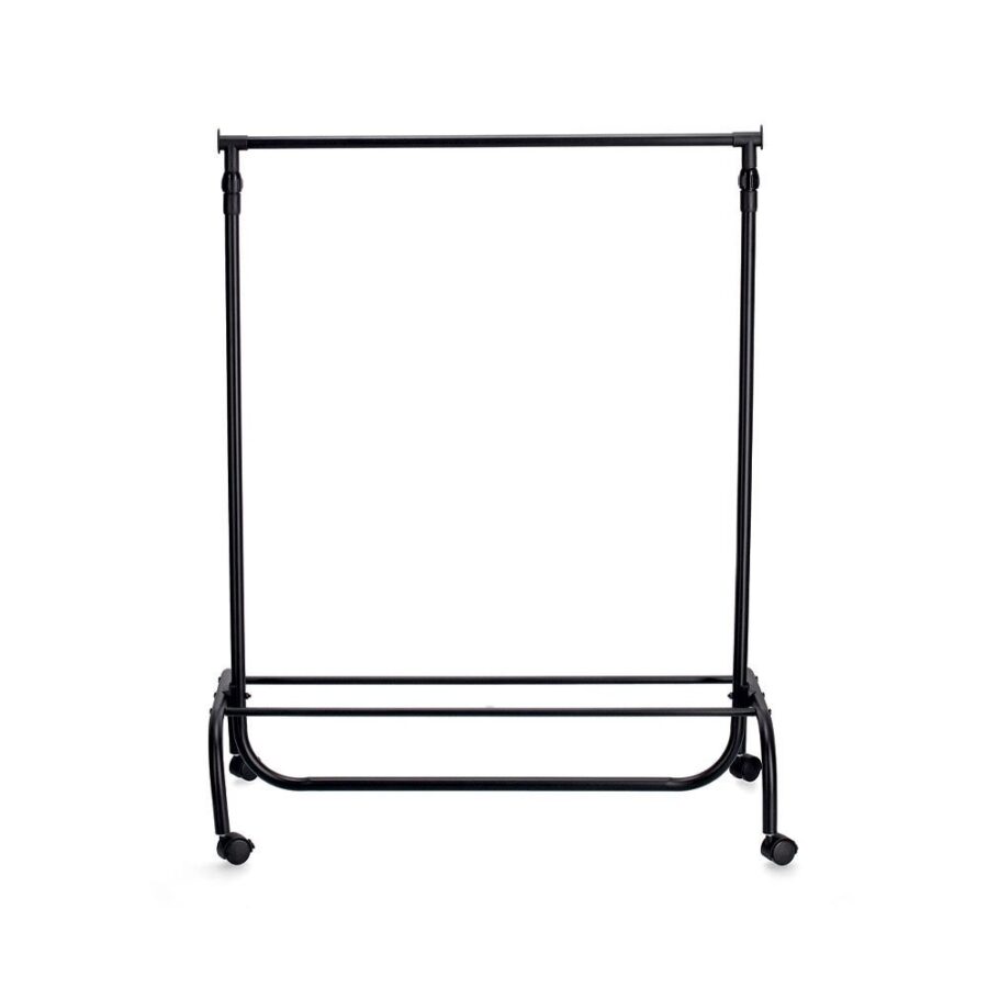 Rollkleiderständer, Metall/Kunststoff, schwarz – Ansicht 4