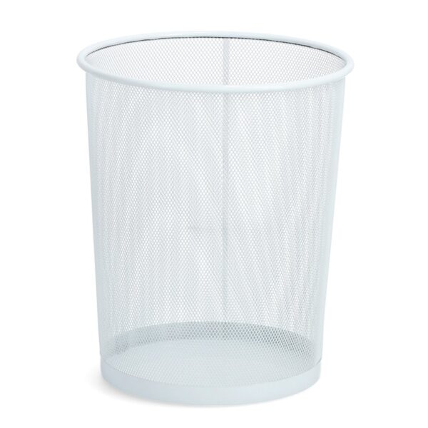 Papierkorb, Mesh, weiß