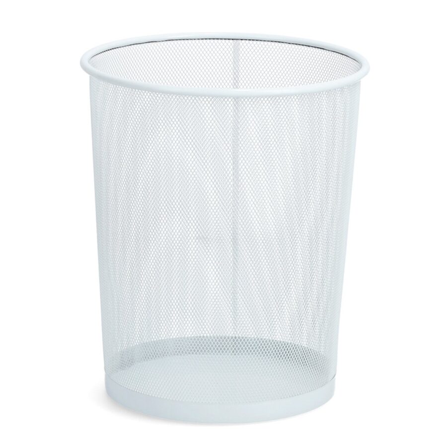 Papierkorb, Mesh, weiß