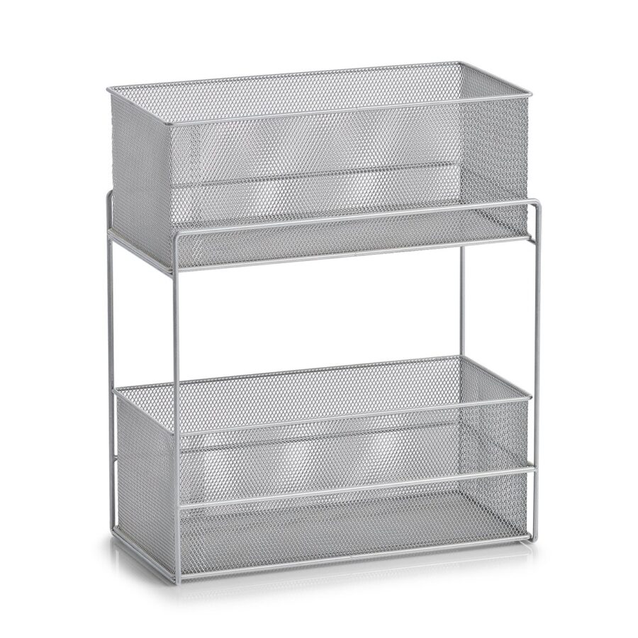 Etagenregal m. 2 Körben, Mesh