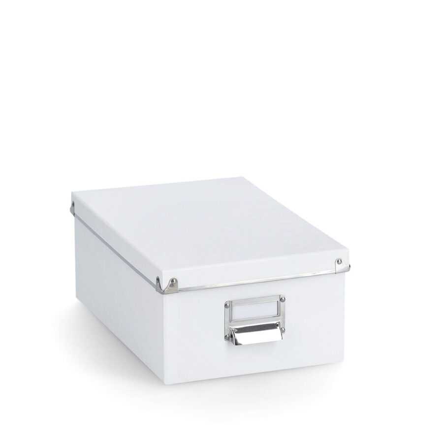 Boxen-Set, 5-tlg., Pappe, weiß – Ansicht 2