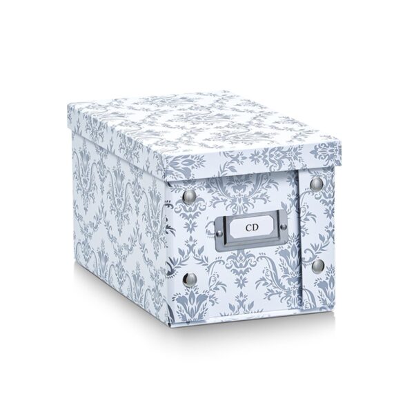 Aufbewahrungsbox "Vintage", Pappe, weiß