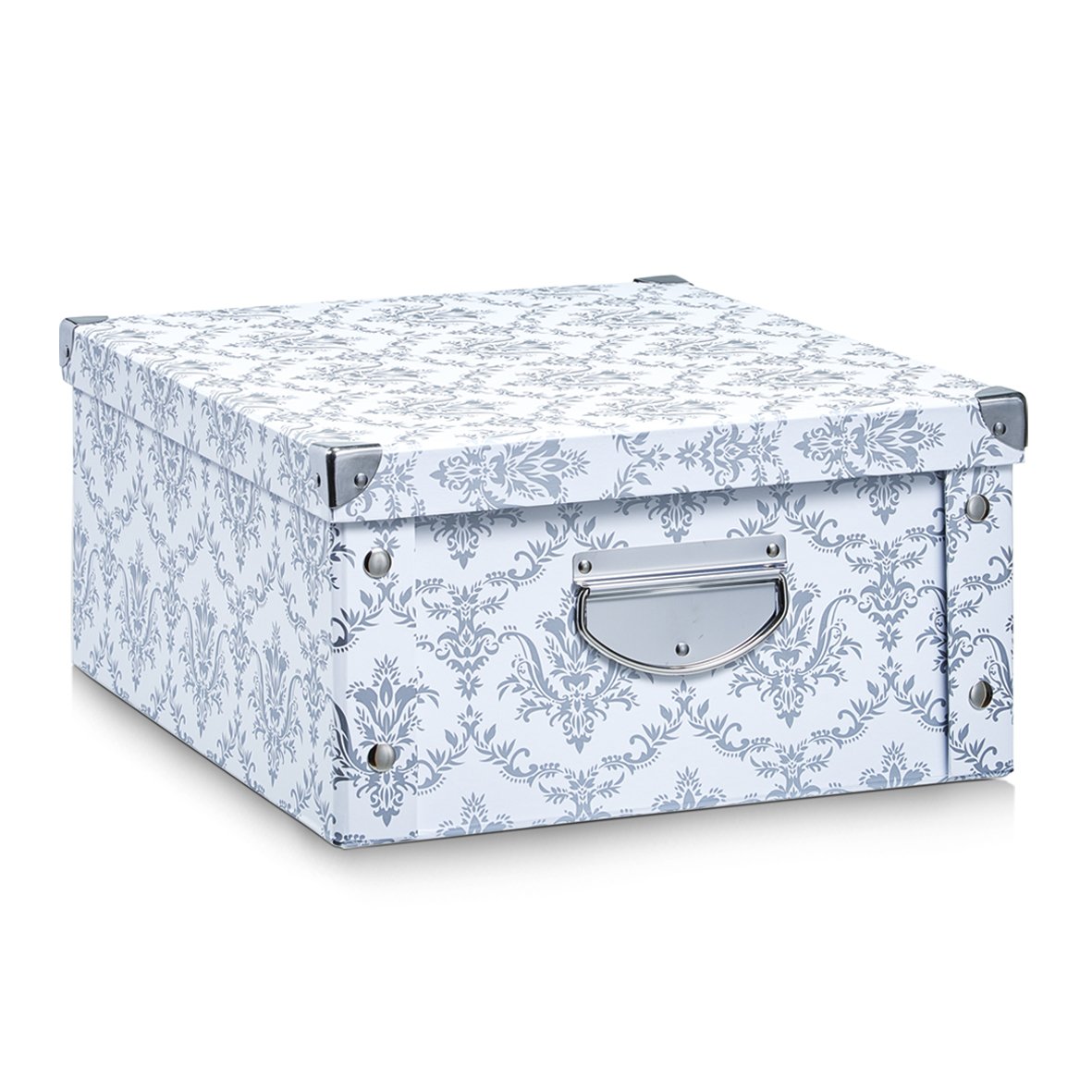 Aufbewahrungsbox "Vintage", Pappe, weiß