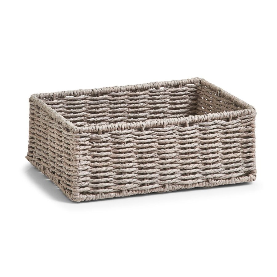 Aufbewahrungskörbchen-Set, 2-tlg., Papiergeflecht, – Ansicht 4