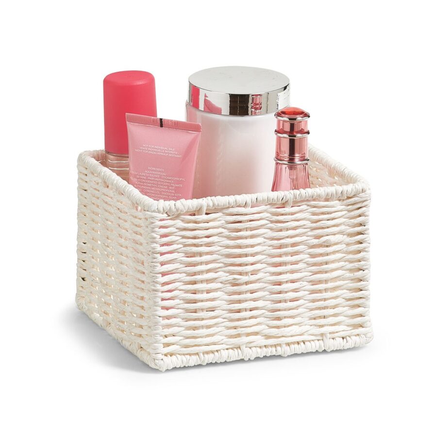 Aufbewahrungskörbchen-Set, 2-tlg., Papiergeflecht, – Ansicht 4