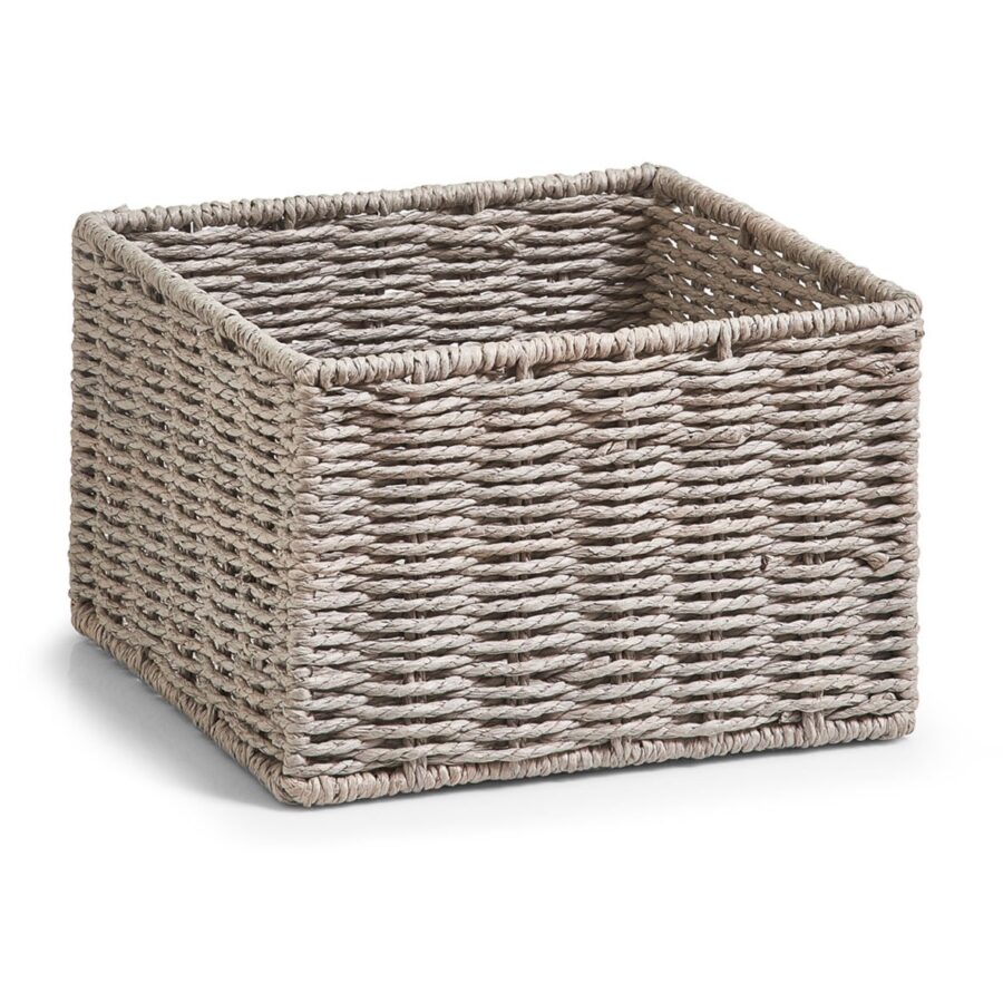 Aufbewahrungskörbchen-Set, 2-tlg., Papiergeflecht, – Ansicht 2