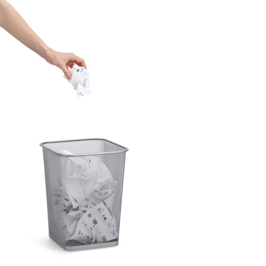 Papierkorb, eckig, Mesh – Ansicht 3