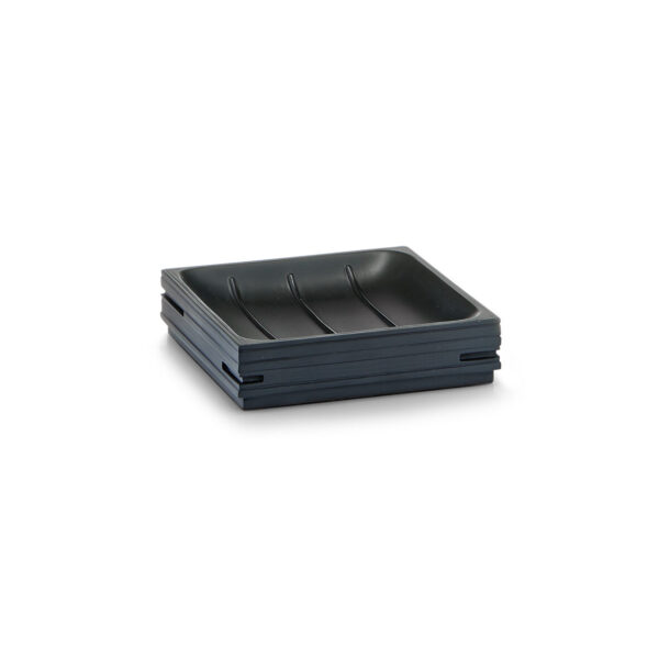 Seifenschale "Schiefer", Polyresin, schwarz