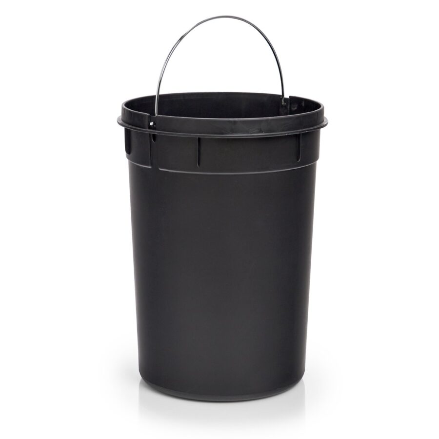 Treteimer, 12 ltr., Edelstahl/Kunststoff – Ansicht 2