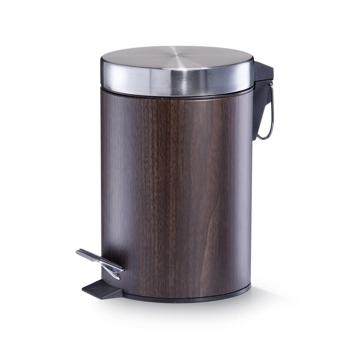 Kosmetikeimer "Walnuss", 3 ltr., Metall/Kunststoff