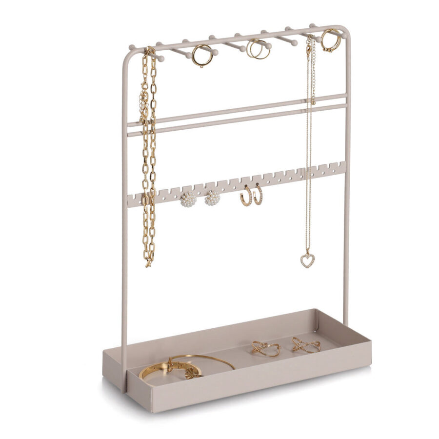 Schmuck-Organizer, Metall, greige – Ansicht 2