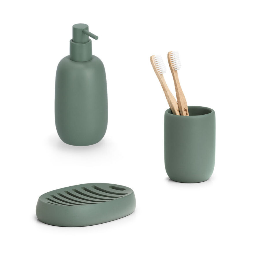 Seifenschale "Modern", Polyresin, salbei – Ansicht 2