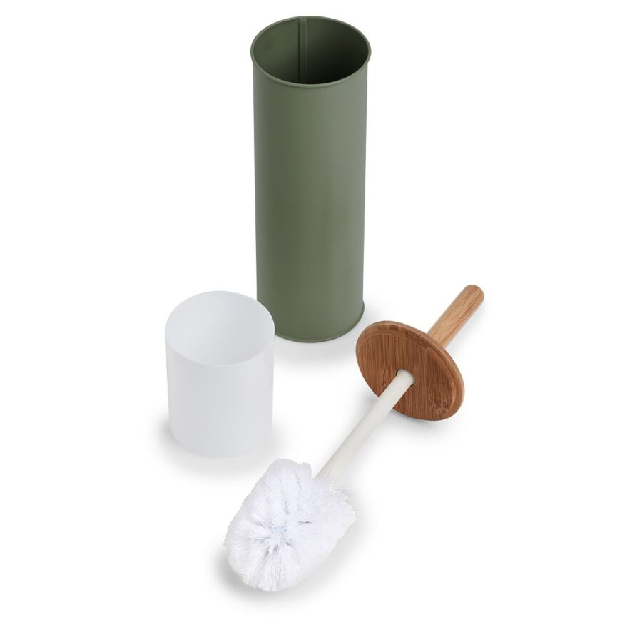 WC-Bürste, Metall/Bambus/Kunststoff, salbei – Ansicht 4