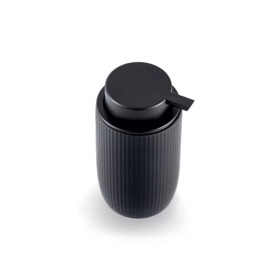 Seifenspender, Keramik, schwarz – Ansicht 2