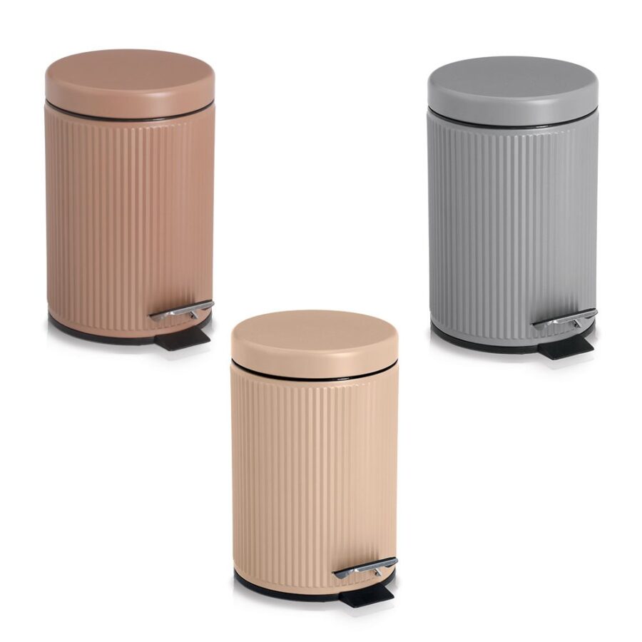 Kosmetikeimer, 3 Liter, Metall/Kunststoff, mocca – Ansicht 4