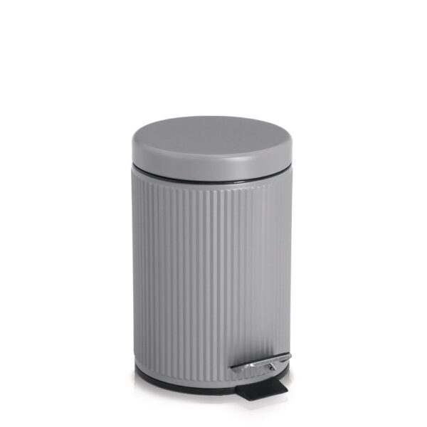 Kosmetikeimer, 3 Liter, Metall/Kunststoff, grau