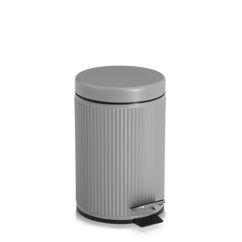 Kosmetikeimer, 3 Liter, Metall/Kunststoff, grau