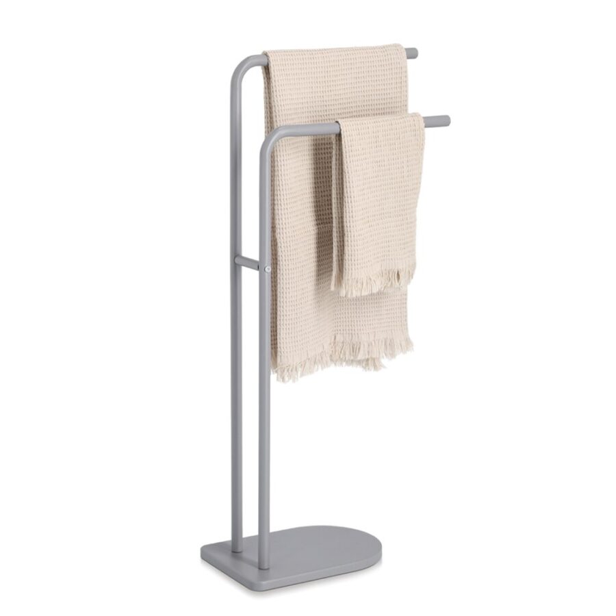 Handtuchhalter, Metall, grau – Ansicht 2