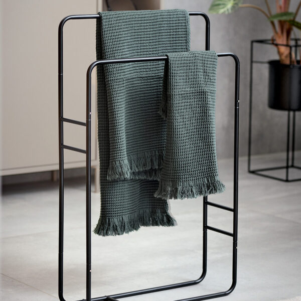 Handtuchhalter, Metall, schwarz – Lifestyle 1