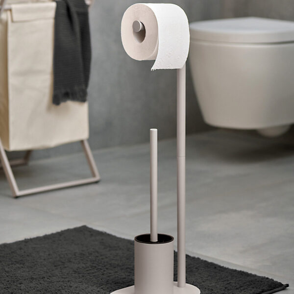 WC-Garnitur, Metall/Kunststoff, greige – Lifestyle 1