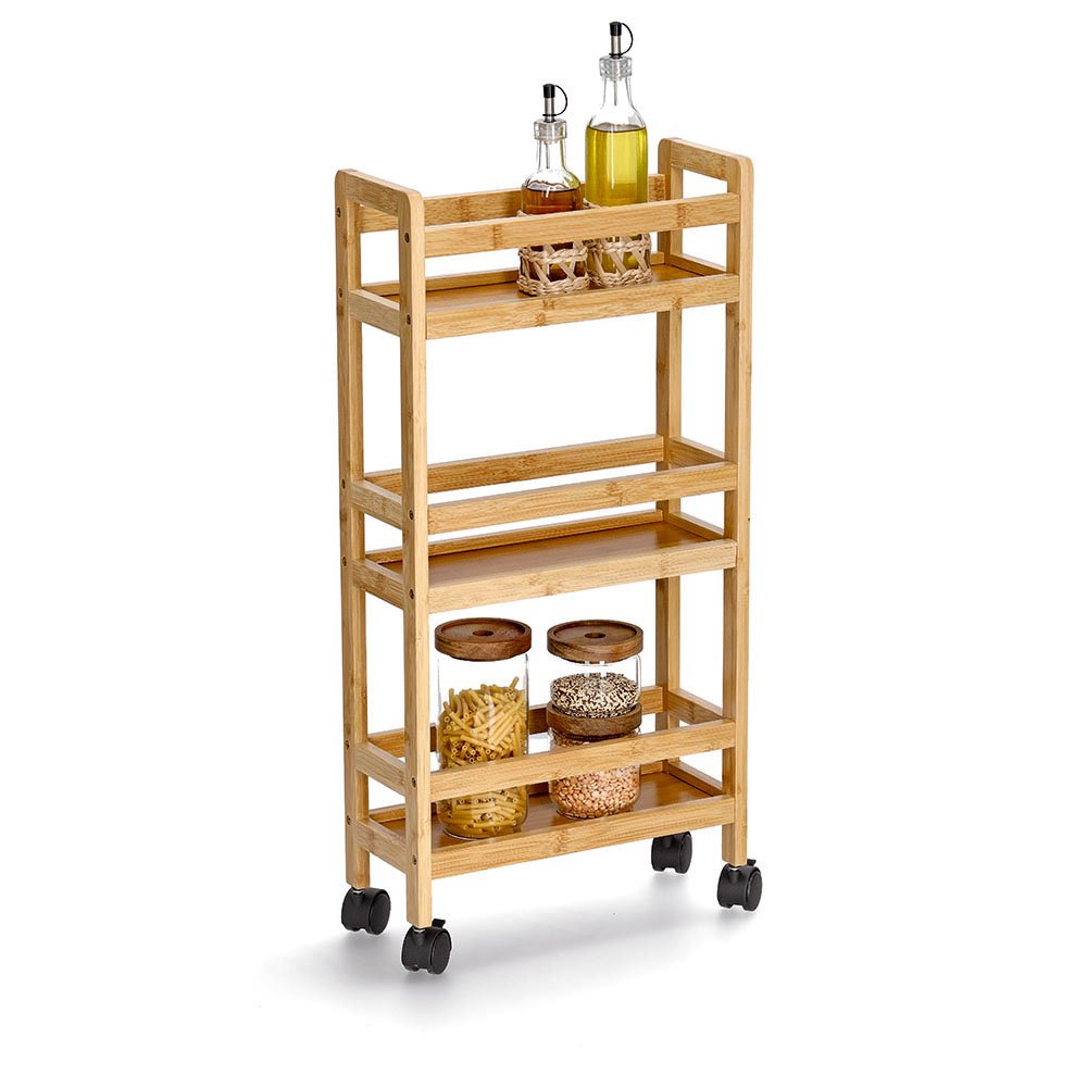 Nischen-Rollwagen, Bambus/MDF | Zeller Present