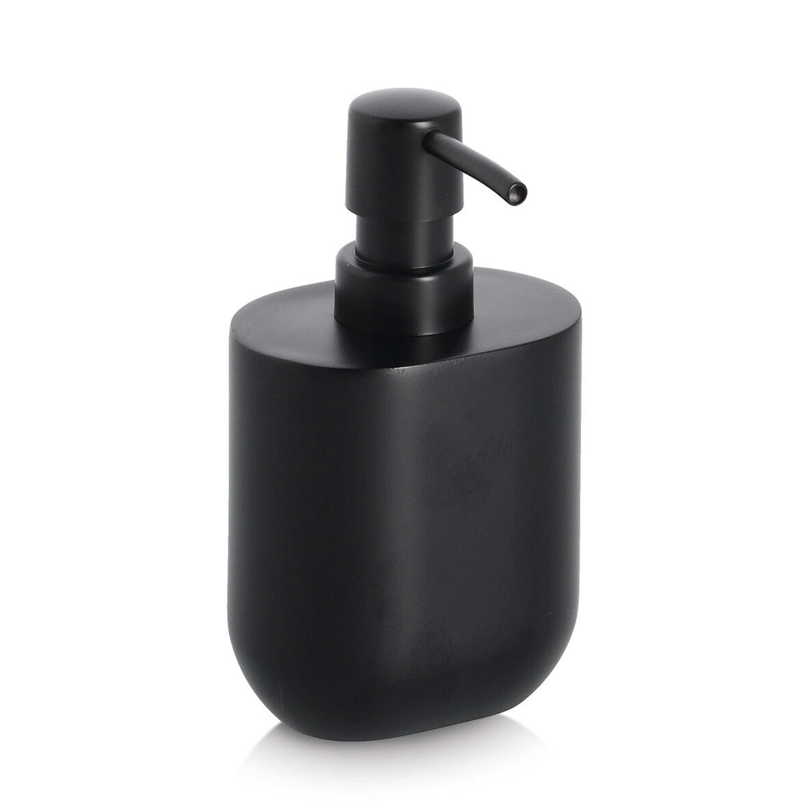 Seifenspender, Polyresin/Kunststoff, schwarz