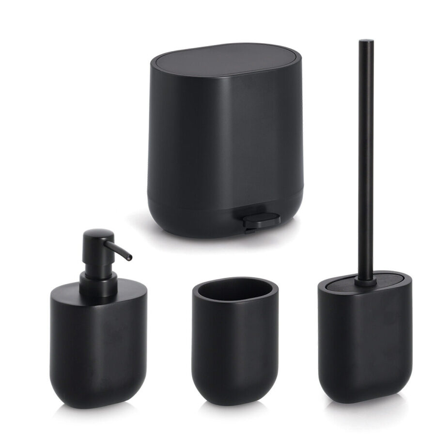 Seifenspender, Polyresin/Kunststoff, schwarz – Ansicht 2