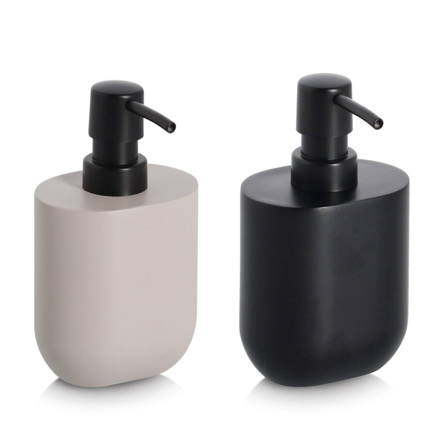 Seifenspender, Polyresin/Kunststoff, schwarz – Ansicht 3