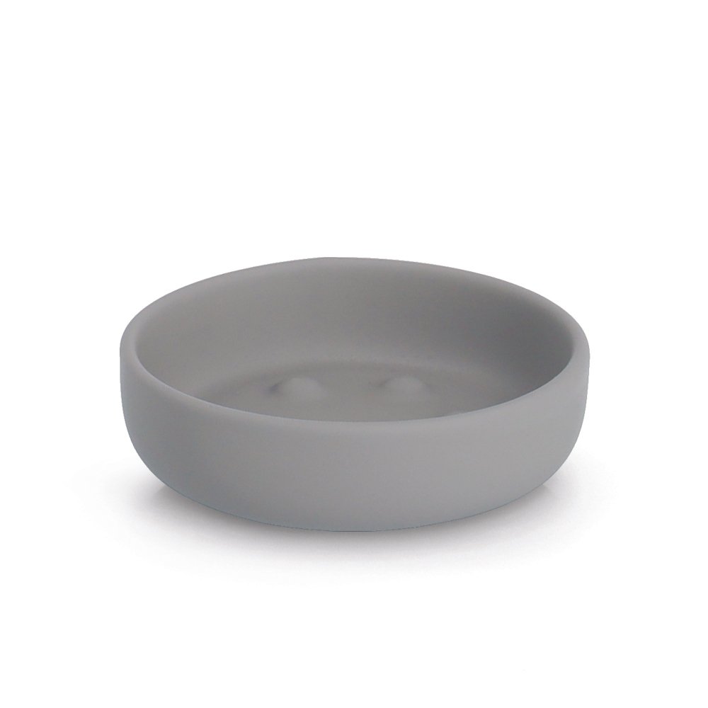 Seifenschale, Keramik, grau