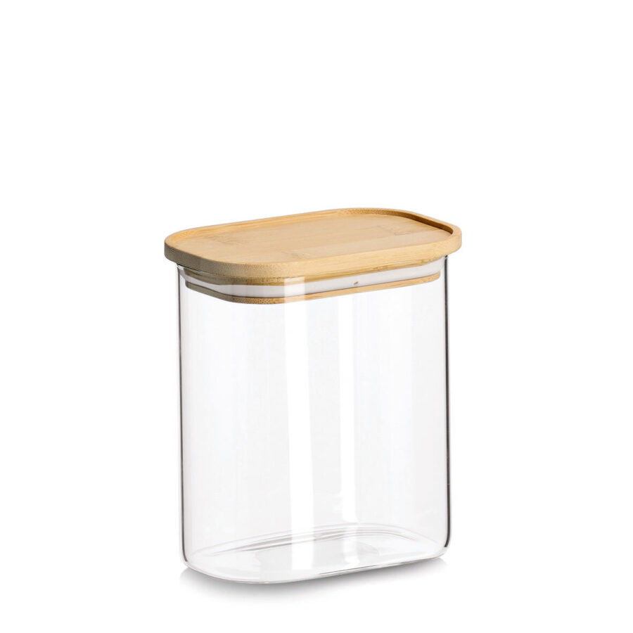 Vorratsglas mit Bambusdeckel, 1000 ml