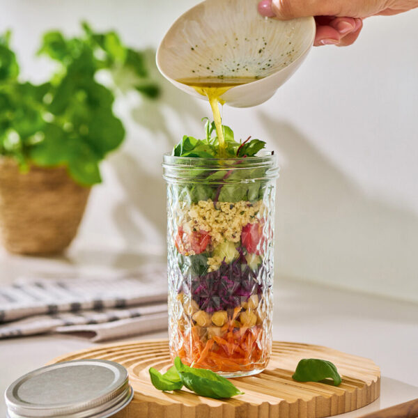 Vorratsglas mit Metalldeckel, 550 ml – Lifestyle 1