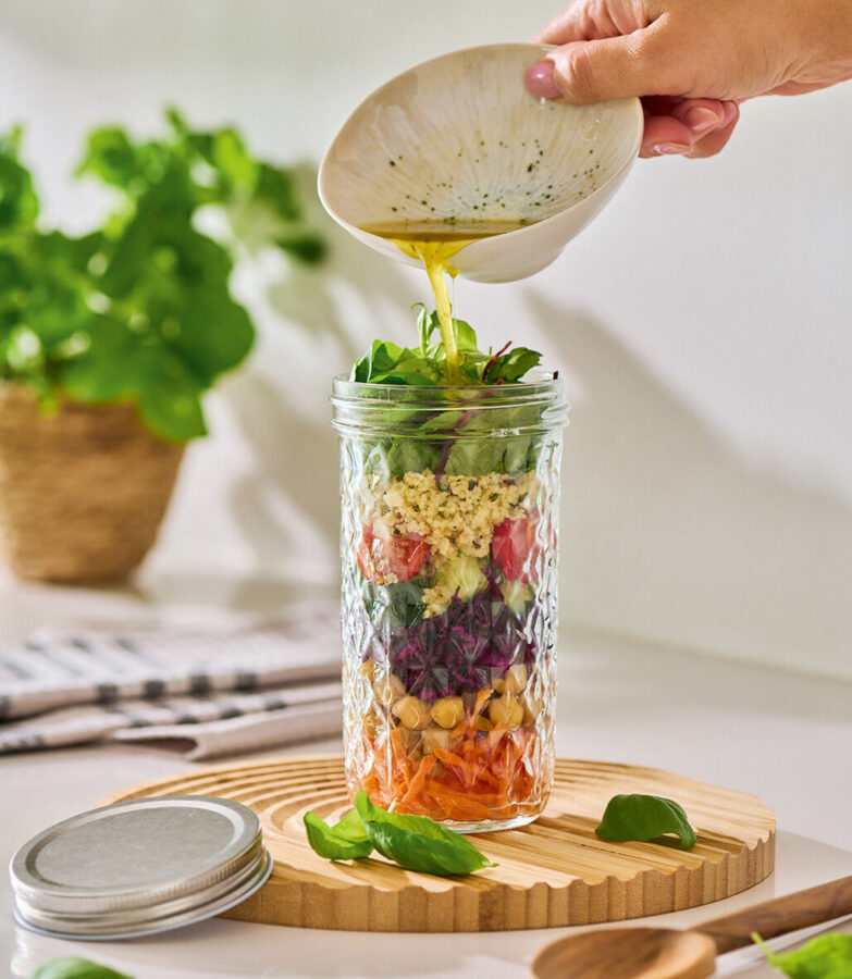 Vorratsglas mit Metalldeckel, 550 ml – Lifestyle 1