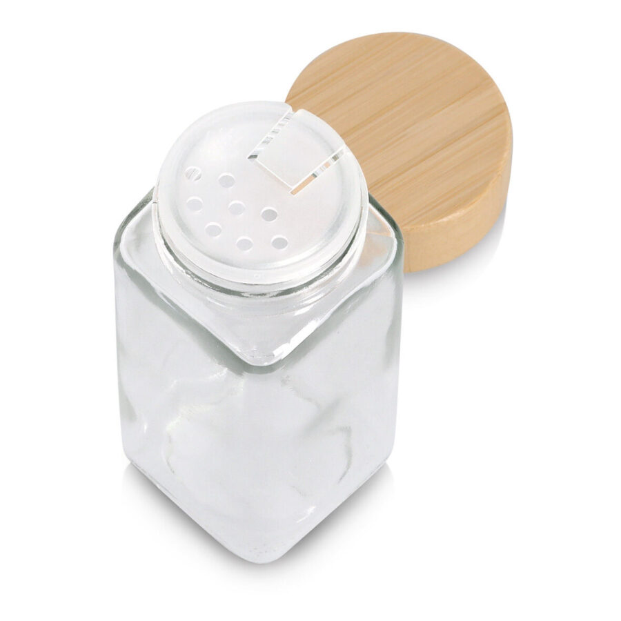 Gewürzglas mit Bambusdeckel, 120 ml – Ansicht 2