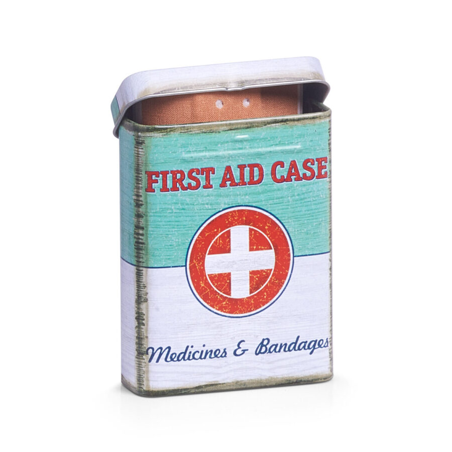 Medizin-Box "First Aid", Metall – Ansicht 2
